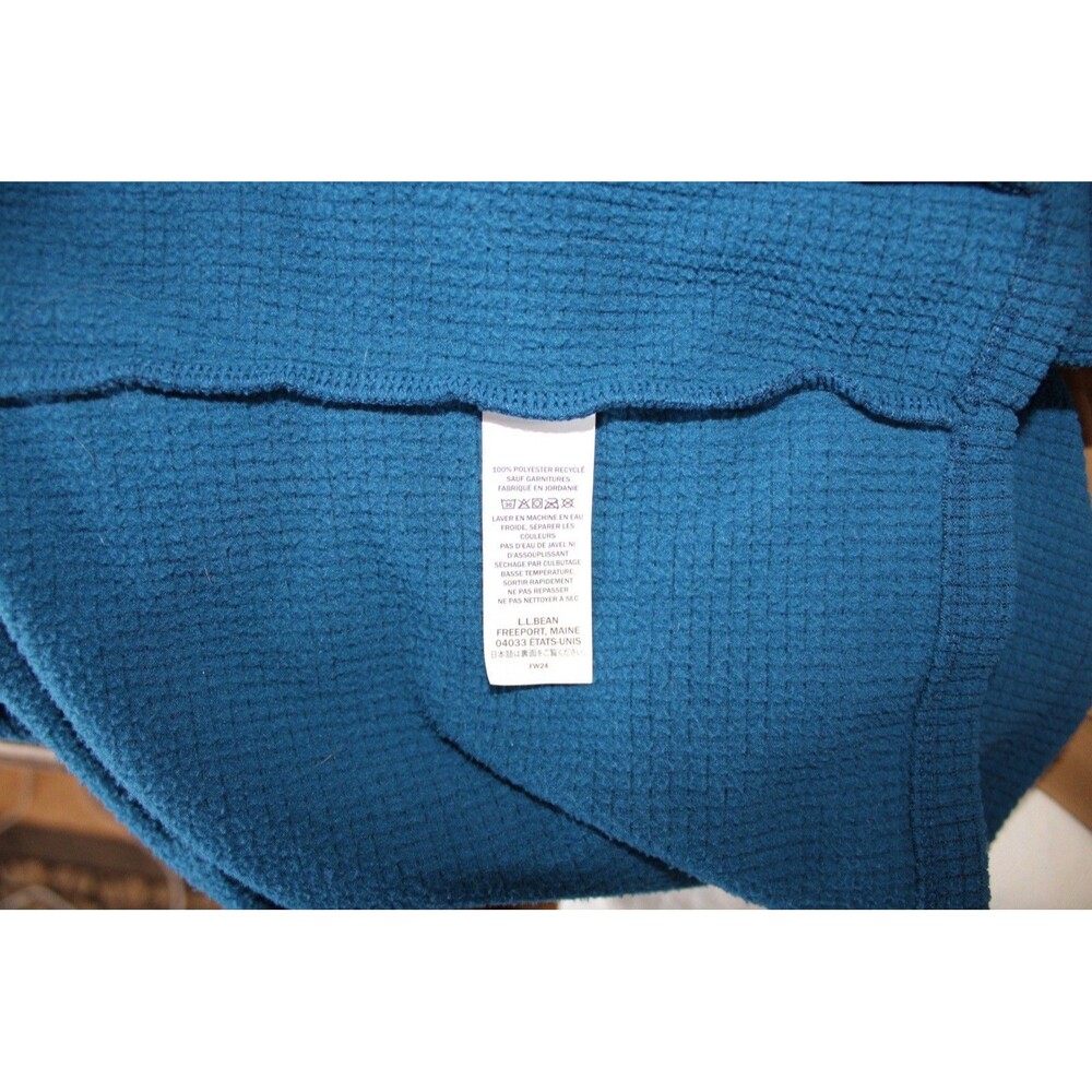 L.L. Bean Pathfinder Performance Fleece Jacket Full Zip‎ Blue Mens Size LG Tall - Picture 12 of 12
